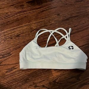 Mint green Rouen Strappy back sports bra. Size small.